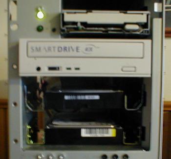 Two hard drives mounted properly