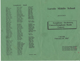 Pages 1 and 4 of the program
