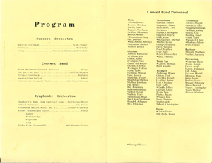 Pages 2 and 3 of the program