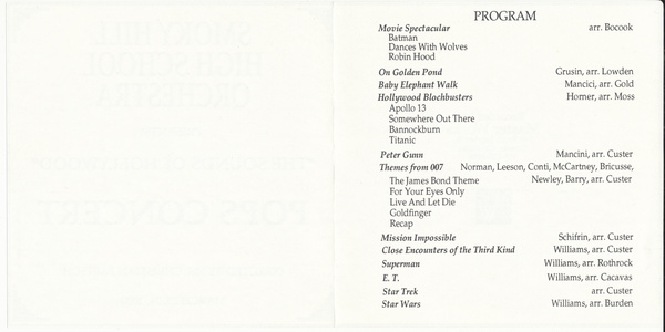 Inside of the CD insert.