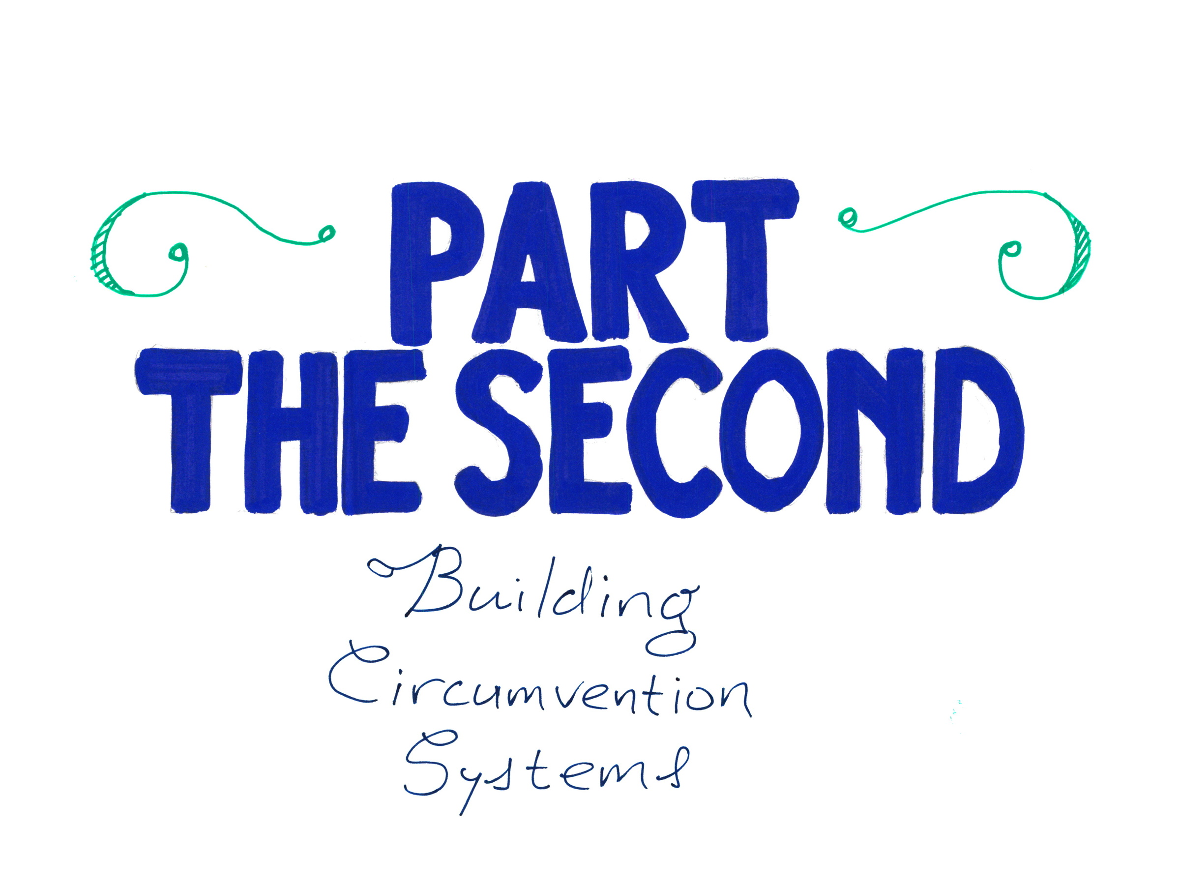 
PART THE SECOND
Building Circumvention Systems
